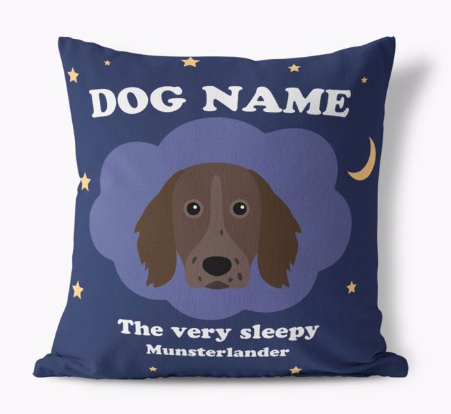 Very Sleepy: Personalized {breedFullName} Canvas Pillow